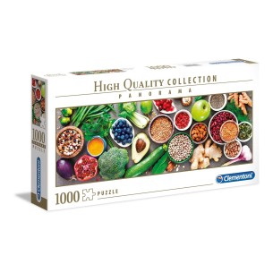 PUZZLE 1000 HQ Panorama - Healthy Veggie - CLEMENTONI