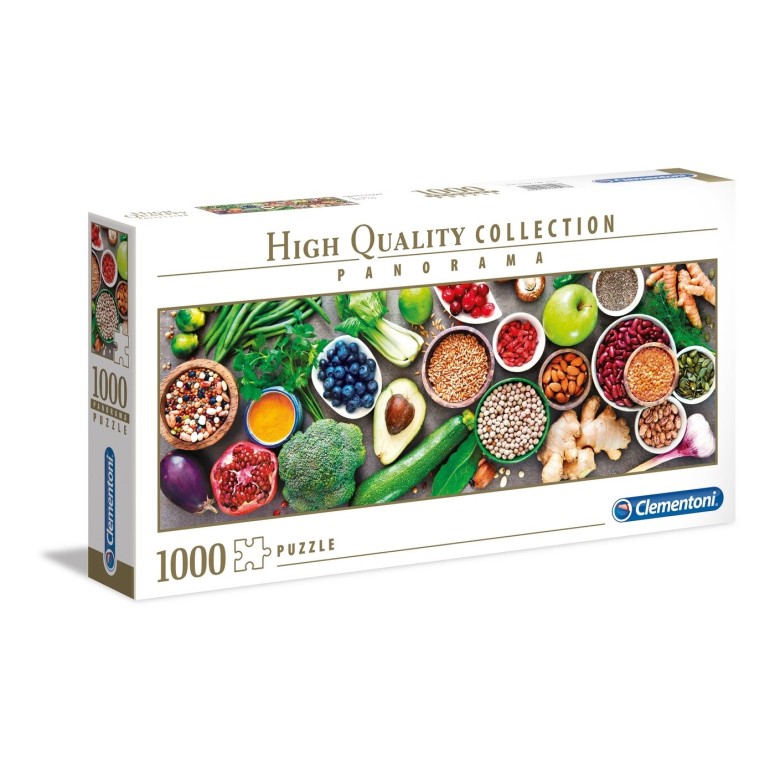 PUZZLE 1000 HQ Panorama - Healthy Veggie - CLEMENTONI