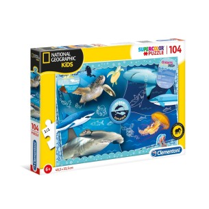 PUZZLE Super 104 pcs National Geographic - Oceanos - CLEMENTONI