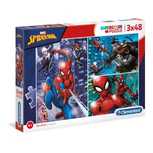 PUZZLE Spiderman 3x48pcs - CLEMENTONI