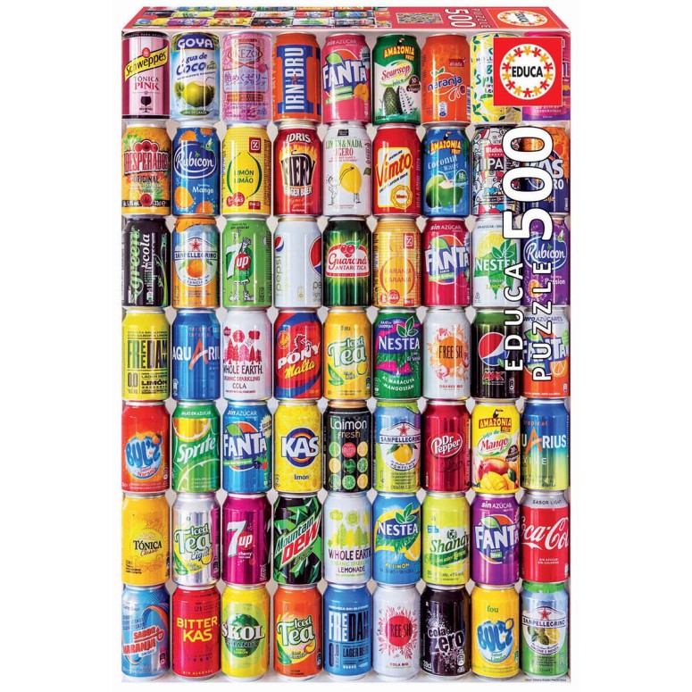 PUZZLE 500 pcs Soft Cans - EDUCA